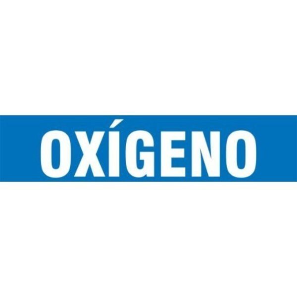 SPANISH PIPE MARKER OXGENO SHRPK557SSH, Accuform, Mfr#: SHRPK557SSH